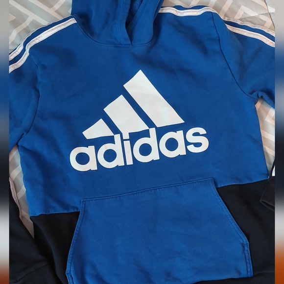 ADIDAS Colorblock 3 Stripe Hoodie - Picture 2 of 9